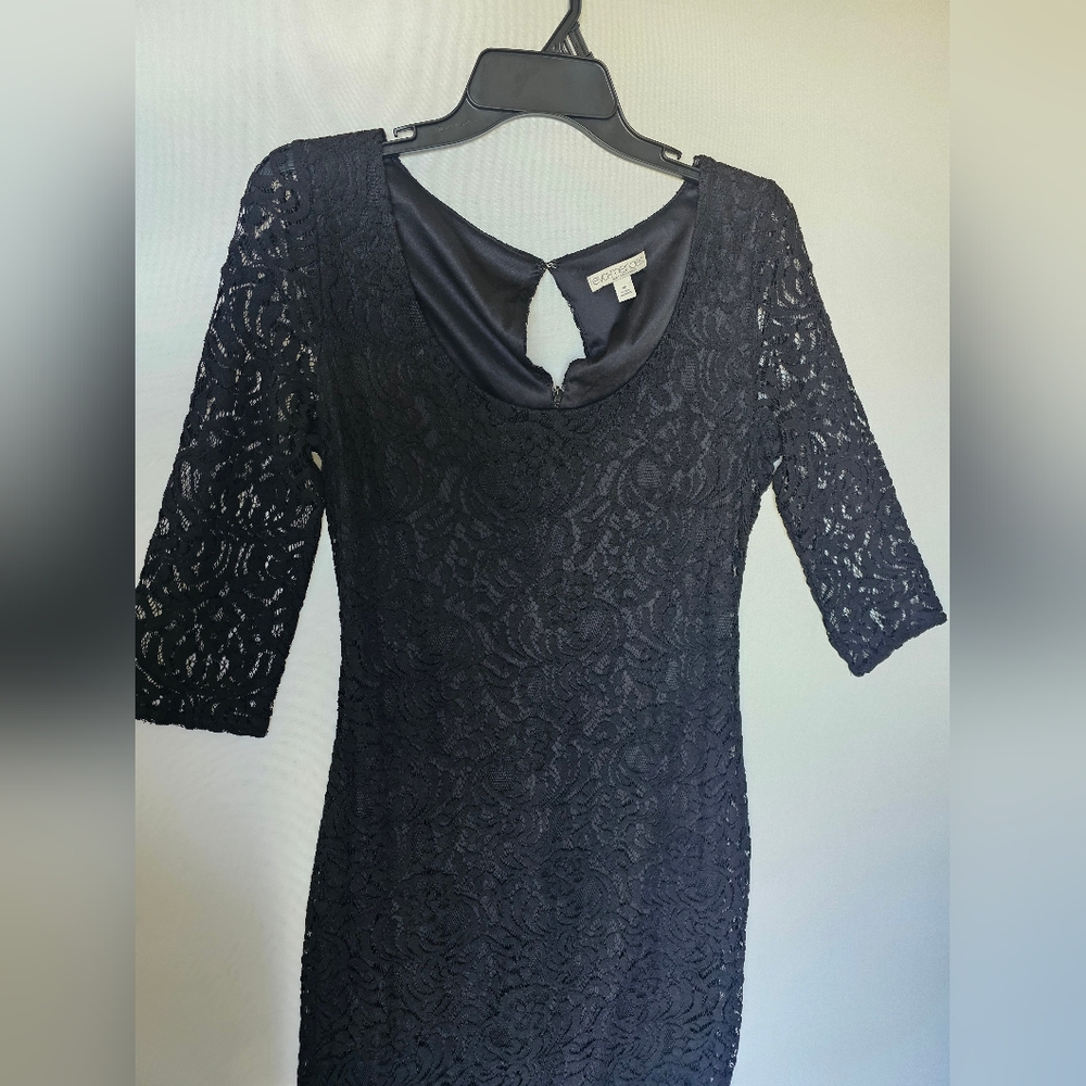 Eva Mendes Dress for New York & Company - Black Lace - Size 10 - Picture 12 of 16
